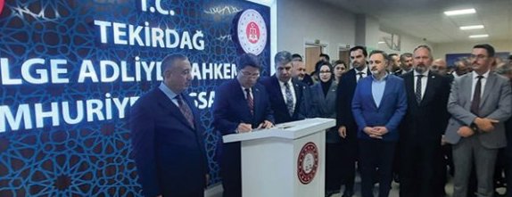 Tekirdağ Bölge Adliye Mahkemesi Açılışı Adalet Bakanı Tarafından ...