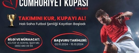 Marmaraereğlisi Belediyesi Cumhuriyet Kupası Futbol Şenliği Başlıyor